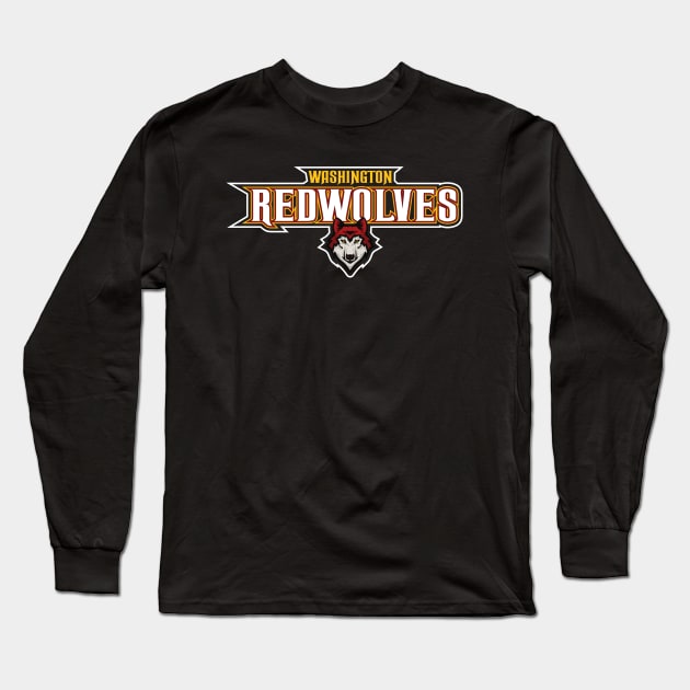 Washington RedWolves Concept Long Sleeve T-Shirt by Mercado Graphic Design